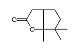 6,6,6a-trimethyl-3,3a,4,5-tetrahydrocyclopenta[b]furan-2-one结构式