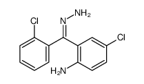4-chloro-2-[C-(2-chlorophenyl)carbonohydrazonoyl]aniline结构式