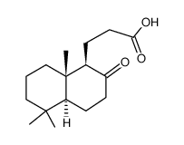 8-oxo-14,15,16,17-tetranorlabdan-13-oic acid Structure