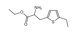 2-Thiophenepropanoicacid,alpha-amino-5-ethyl-,ethylester(9CI)结构式