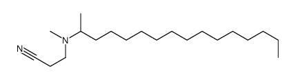 3-[hexadecan-2-yl(methyl)amino]propanenitrile Structure