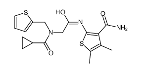 3-Thiophenecarboxamide,2-[[[(cyclopropylcarbonyl)(2-thienylmethyl)amino]acetyl]amino]-4,5-dimethyl-(9CI) picture