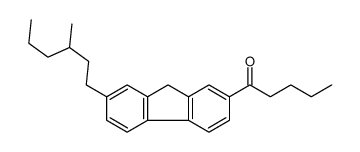 1-[7-(3-methylhexyl)-9H-fluoren-2-yl]pentan-1-one Structure