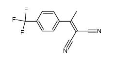 β-Methyl-p-trifluormethylbenzylidenmalononitril Structure
