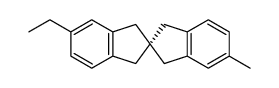 (2R)-5'-ethyl-5-methyl-2,2'-spirobi[1,3-dihydroindene]结构式