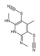[4-methyl-2,6-bis(methylamino)-5-thiocyanatopyridin-3-yl] thiocyanate Structure