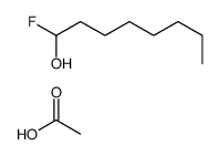 acetic acid,1-fluorooctan-1-ol结构式