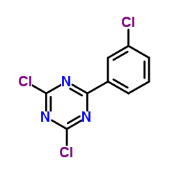 2,4-Dichloro-6-(3-chlorophenyl)-1,3,5-triazine结构式