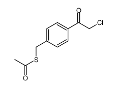 S-[[4-(2-chloroacetyl)phenyl]methyl] ethanethioate Structure