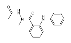 2-Phenylamino-benzoic acid N'-acetyl-N-methyl-hydrazide结构式