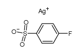 silver 4-fluorobenzenesulfonate Structure