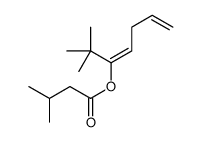 2,2-dimethylhepta-3,6-dien-3-yl 3-methylbutanoate结构式