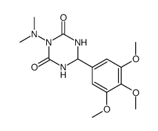 3-dimethylamino-6-(3,4,5-trimethoxy-phenyl)-[1,3,5]triazinane-2,4-dione结构式