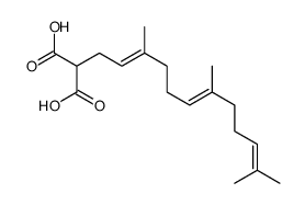 3,7,11-Trimethyl-2,6,10-dodecatrienylmalonic acid结构式