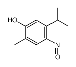 2-methyl-4-nitroso-5-propan-2-ylphenol结构式