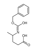 4-(phenylmethoxycarbonylamino)pentanoic acid结构式