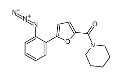 [5-(2-azidophenyl)furan-2-yl]-piperidin-1-ylmethanone结构式