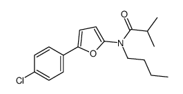 N-butyl-N-[5-(4-chlorophenyl)furan-2-yl]-2-methylpropanamide Structure