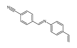 4-[(4-ethenylphenyl)iminomethyl]benzonitrile Structure