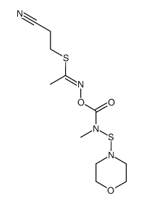 N-(methyl-morpholin-4-ylsulfanyl-carbamoyloxy)-thioacetimidic acid 2-cyano-ethyl ester Structure