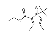 1-tert-butyl-3,4-dimethyl-1-thioxo-1H-1λ5-phosphole-2-carboxylic acid ethyl ester Structure