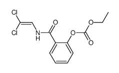 Carbonic acid 2-(2,2-dichloro-vinylcarbamoyl)-phenyl ester ethyl ester Structure