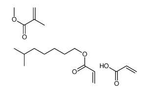 6-methylheptyl prop-2-enoate,methyl 2-methylprop-2-enoate,prop-2-enoic acid结构式