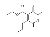 6-methyl-5-oxo-3-propyl-2,5-dihydro-pyridazine-4-carboxylic acid ethyl ester结构式