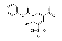 phenyl 3-chlorosulfonyl-2-hydroxy-5-nitrobenzoate结构式