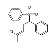 [1-(benzenesulfonyl)-4-chloropent-3-enyl]benzene结构式