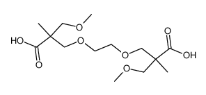 2,9-bis(methoxymethyl)-2,9-dimethyl-4,7-dioxadecanedioic acid Structure