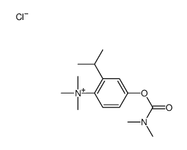 [4-(dimethylcarbamoyloxy)-2-propan-2-ylphenyl]-trimethylazanium,chloride Structure