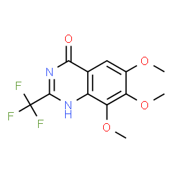 4(1H)-Quinazolinone,6,7,8-trimethoxy-2-(trifluoromethyl)- (9CI)结构式