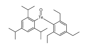 1,3,5-triethyl-2-[2,4,6-tri(propan-2-yl)phenyl]tellurinylbenzene Structure