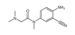 N-(4-amino-3-cyanophenyl)-2-(dimethylamino)-N-methylacetamide结构式