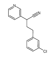 4-(3-CHLOROPHENYL)-2-(PYRIDIN-3-YL)BUTANENITRILE结构式