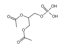 1,2-Di-O-acetylglycerin-3-phosphat结构式