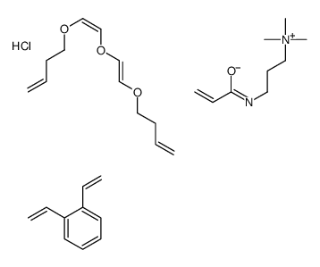 4-[(E)-2-[(E)-2-but-3-enoxyethenoxy]ethenoxy]but-1-ene: 1,2-diethenylb enzene: trimethyl-[3-(prop-2-enoylamino)propyl]azanium: chloride结构式