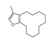 3-methyl-4,5,6,7,8,9,10,11,12,13-decahydrocyclododeca[b]furan结构式