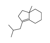 2,4,5,6,7,7a-Hexahydro-7a-methyl-3-(2-methylpropyl)-1H-indene Structure