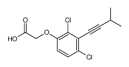 2-[2,4-dichloro-3-(3-methylbut-1-ynyl)phenoxy]acetic acid Structure