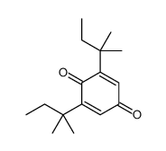 2,6-bis(2-methylbutan-2-yl)cyclohexa-2,5-diene-1,4-dione结构式
