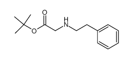 tert-butyl N-(2-phenylethyl)glycinate结构式