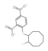 1-chloro-2-(2,4-dinitrophenyl)sulfanyl-cyclooctane结构式
