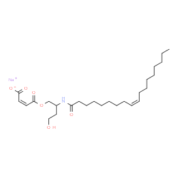 sodium [2-[(2-hydroxyethyl)-2-(1-oxo-9-octadecenyl)amino]ethyl] maleate Structure