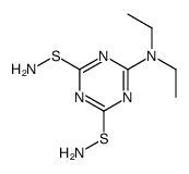 S-[4-aminosulfanyl-6-(diethylamino)-1,3,5-triazin-2-yl]thiohydroxylamine Structure