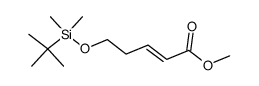 methyl (E)-5-((tert-butyldimethylsilyl)oxy)pent-2-enoate结构式