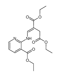 diethyl (E)-2-(((3-(ethoxycarbonyl)pyridin-2-yl)amino)methylene)succinate Structure