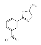 5-methyl-2-(3-nitrophenyl)-4,5-dihydro-1,3-oxazole结构式