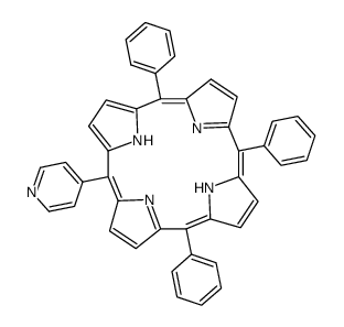 5-(4'-pyridyl)-10,15,20-tris(phenyl)porphyrin Structure